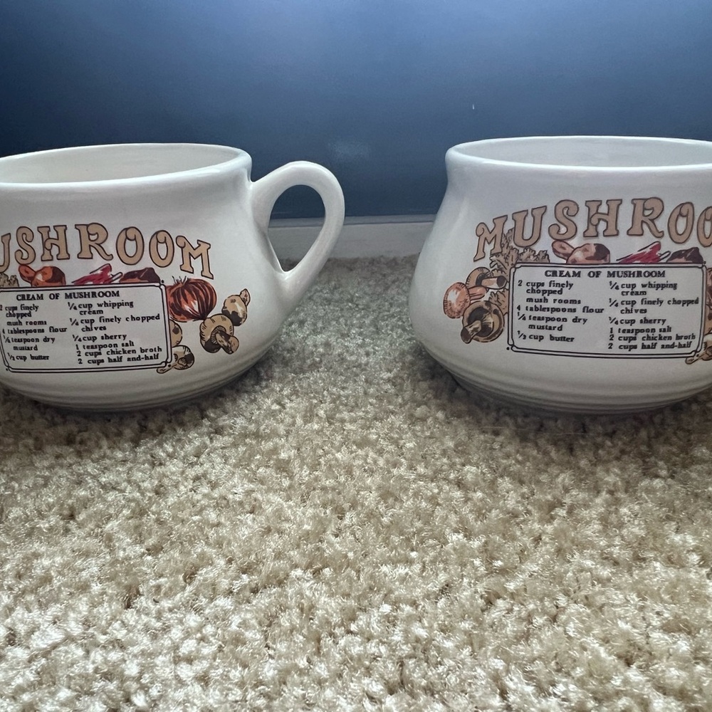 Mushroom Soup Bowls with Recipe